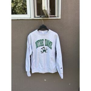 Vintage Norte Dame Crewneck Sweatshirt Size Medium Champion Reverse Weave